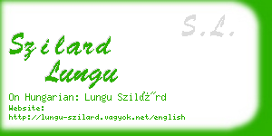 szilard lungu business card